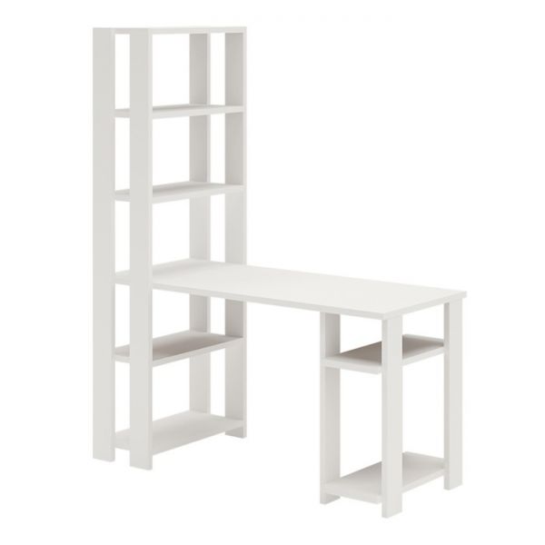 Компьютерный стол, 1400 ? 650 ? 1800 мм, цвет белый