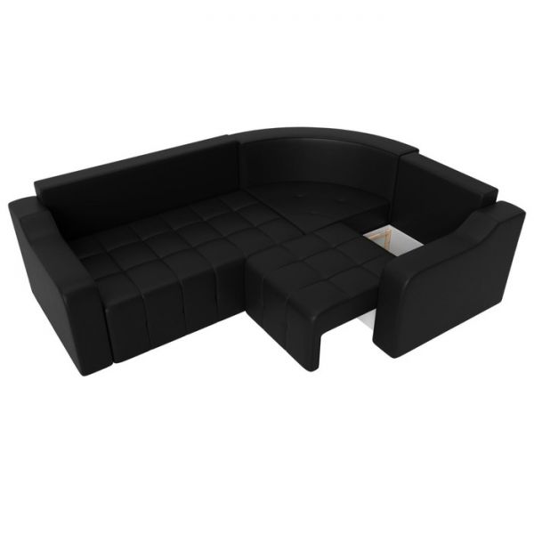 Угловой диван «Кембридж», механизм еврокнижка, экокожа, цвет бежевый