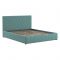 Кровать Милана, 1600х2000, ортопедическое осн+ПМ, Вивальди 10/Ментоловый