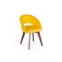 Стул Мирелла Аврора 09 желтый велюр/ Стандарт массив Черешня