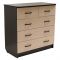 Комод Калифорния 850х450х865 венге фасады дуб молочный