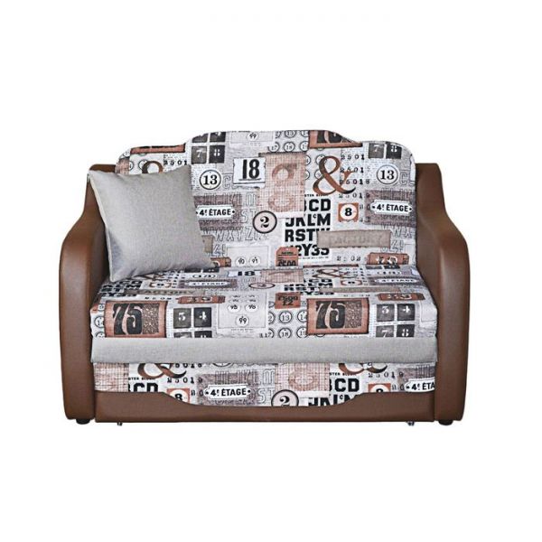 Диван Джонни 2 Фреш Фэктори / Люкса шоколад / Джой Пекан