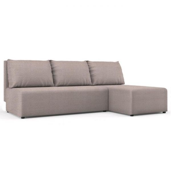 Угловой диван «Алиса», бельевой ящик, еврокнижка, ткань велюр, цвет shaggy azure