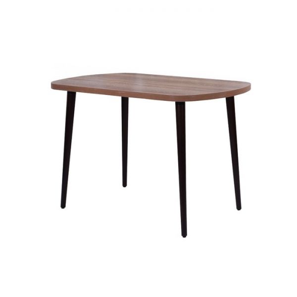 Стол не раздвижной Сочи 1100х700х750 дуб сакраменто темный/венге/опоры массив