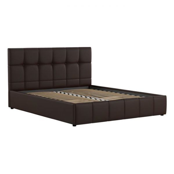 Кровать Хлоя 1600*2000, ортопедическое осн+ПМ, Шоколад