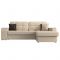 Угловой диван «Брюссель», механизм дельфин, экокожа, цвет бежевый