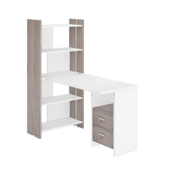 Компьютерный стол, 700 ? 1522 ? 1520 мм, цвет нельсон/белый