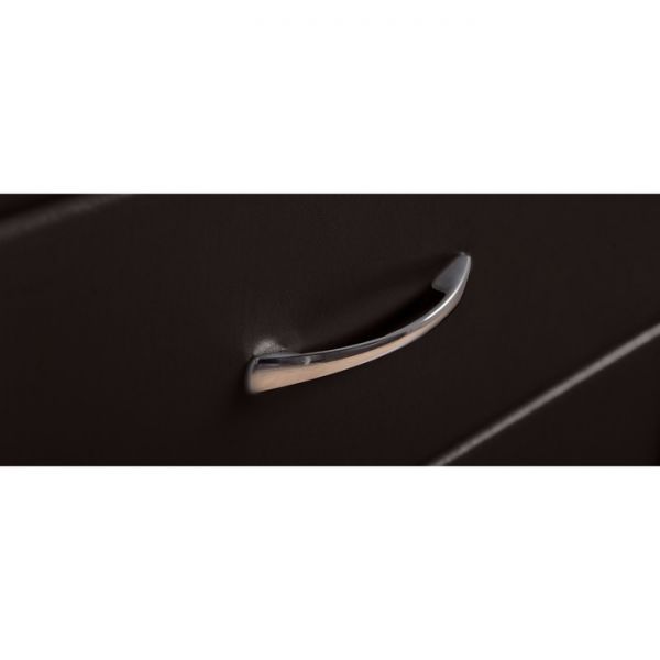 Комод «Алеро», 4 ящика, 848 ? 527 ? 887 мм, экокожа, стекло, цвет взбитые сливки