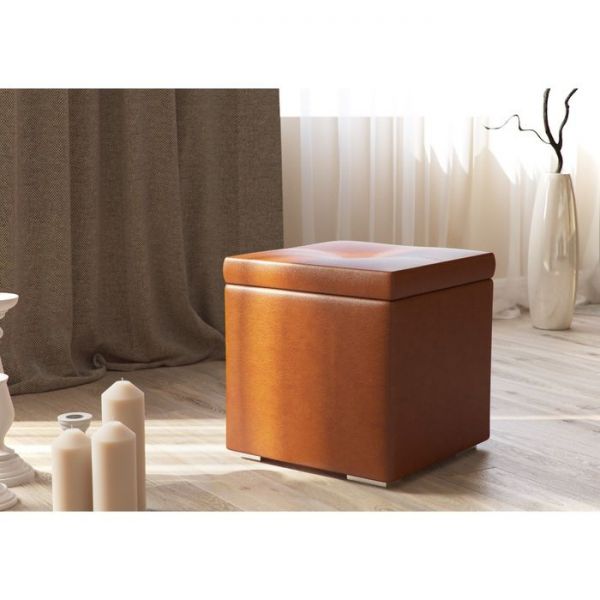 Банкетка КУБА 420*420*420, коричневый