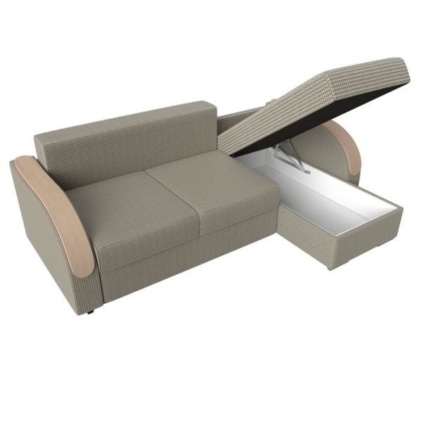 Угловой диван «Дарси», механизм еврокнижка, рогожка, цвет корфу 02