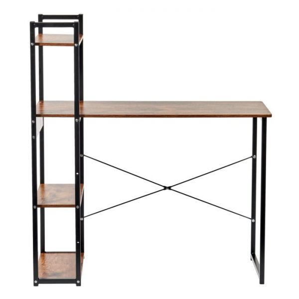 Стол письменный с полками Frame, 1000 ? 450 ? 1100 см, цвет дерево лофт / чёрный