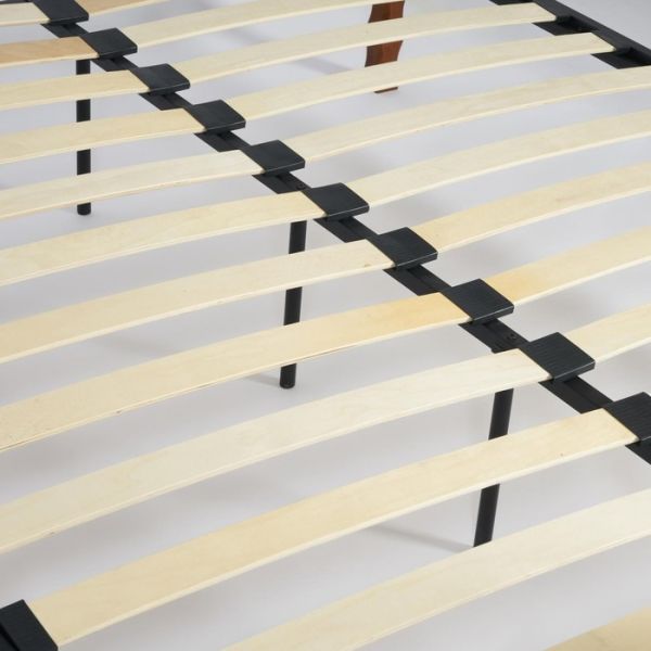 Кровать CANZONA Wood slat base , 140х200 см , красный дуб/черный