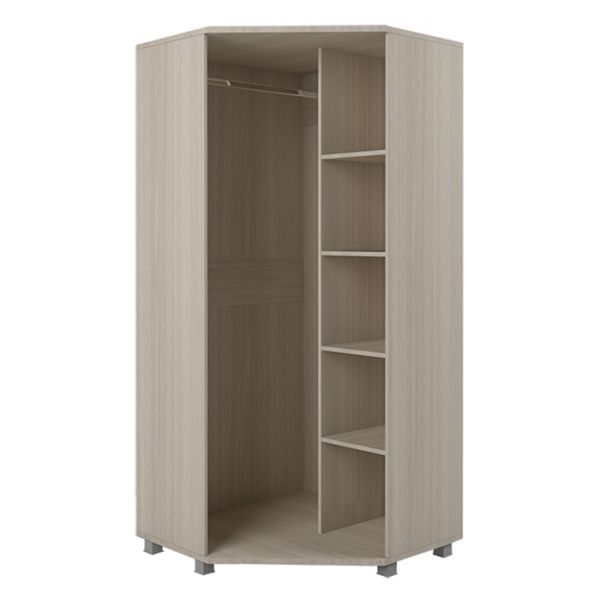 Шкаф угловой «Ультра 3», 900 ? 900 ? 1970 мм, цвет шимо светлый