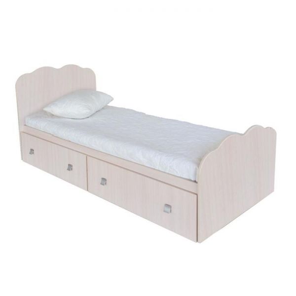 Кровать с ящиками «Принцесса», 2032 ? 850 ? 900 мм, цвет дуб сонома