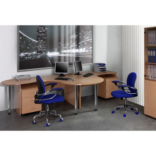 Тумба приставная, 430х680х750 мм, бук