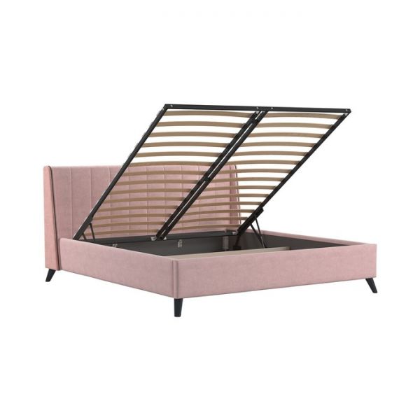 Кровать Мелисса, 1800х2000, ортопедическое осн+ПМ,  Вивальди 27/Пастельный Коралловый