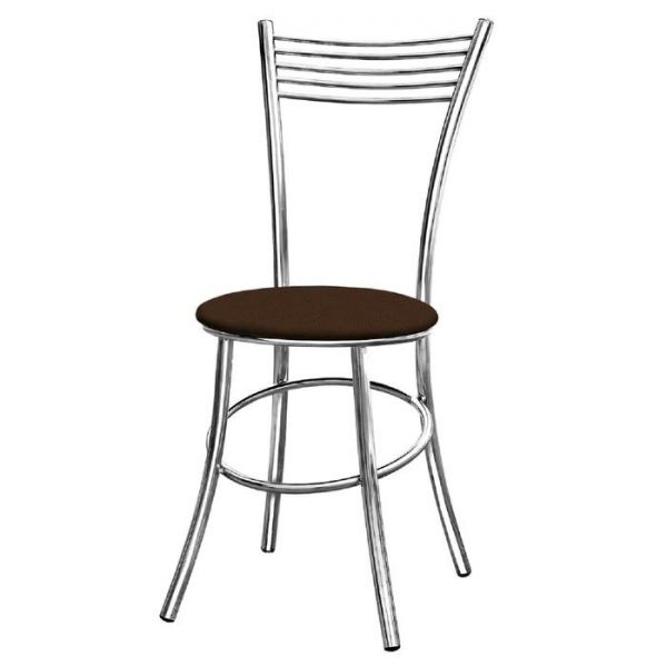 Стул «Квинтет-R», 365 ? 440 ? 920 мм, хром, цвет кроко браун