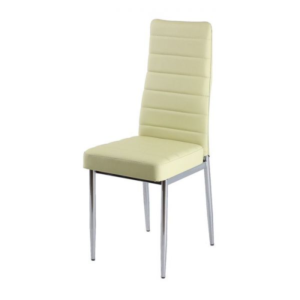 Стул на металлокаркасе В-1 хром люкс/черный