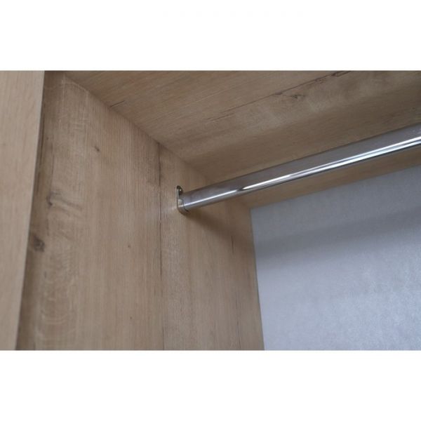 Шкаф 2-х створчатый с зеркалом Кристабель-21 800х550х2230 дуб ирландский/белый матовый/серо-голубой