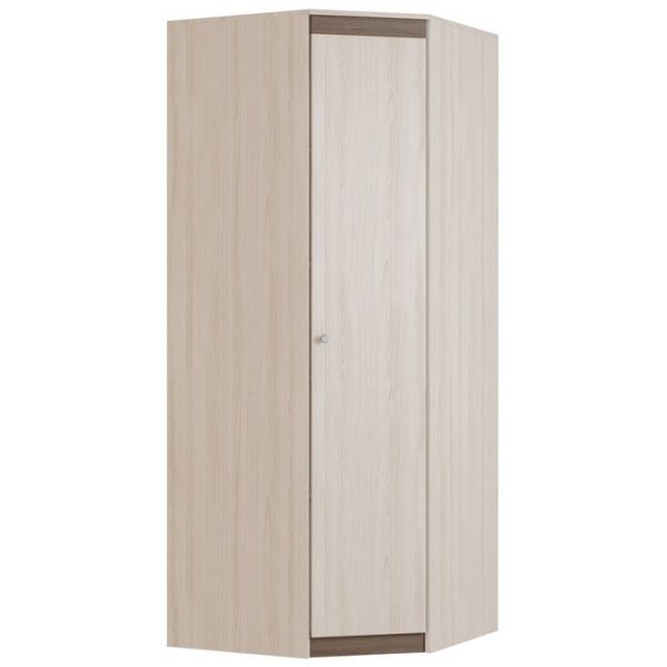 Шкаф угловой «Ванесса», 865 ? 865 ? 2168 мм, цвет ясень шимо светлый / тёмный