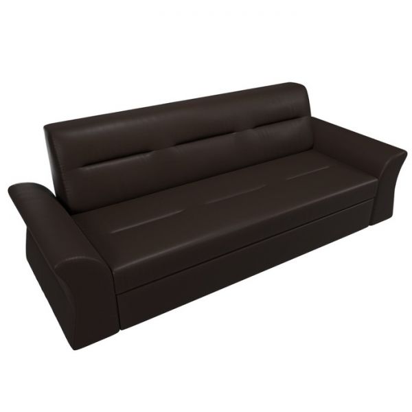 Прямой диван «Клайд», механизм дельфин, экокожа, цвет бежевый