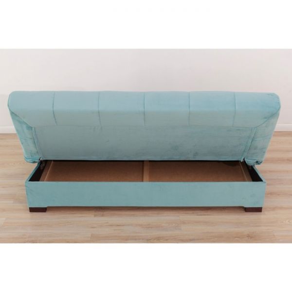 Прямой диван «Осло», механизм книжка, велюр, цвет бежевый