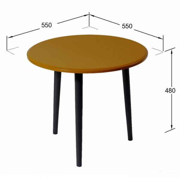 Стол журнальный «Манхэттен», 550 ? 550 ? 480 мм, цвет дуб сонома