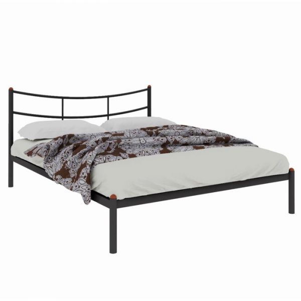 Кровать «Софья», 1200 ? 2000 мм, металл, цвет чёрный