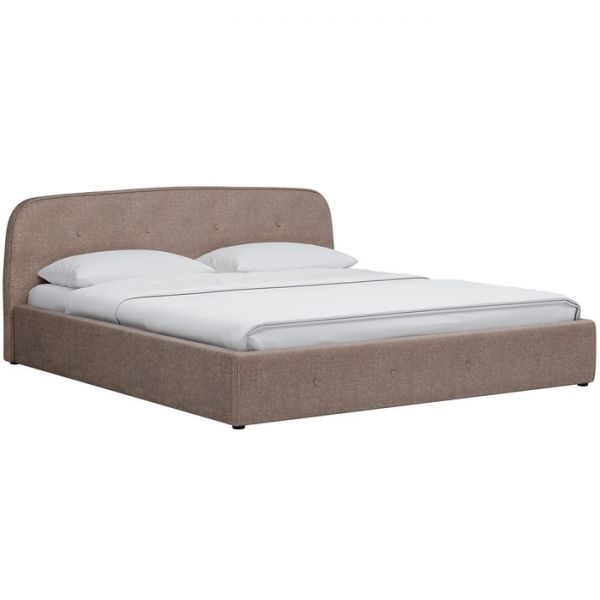 Кровать Илона, 1800х2000, ортопедическое осн+ПМ, Ролан/Песочный