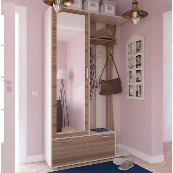 Прихожая Ивушка 20, 1208х362х2052 Шимо Темный /Светлый