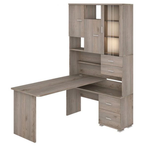 Стол компьютерный «СР 620/160», 1300 ? 1600 ? 2160 мм, правый, цвет белый