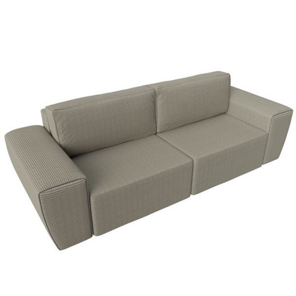 Прямой диван «Беккер», механизм еврокнижка, рогожка, цвет бежевый