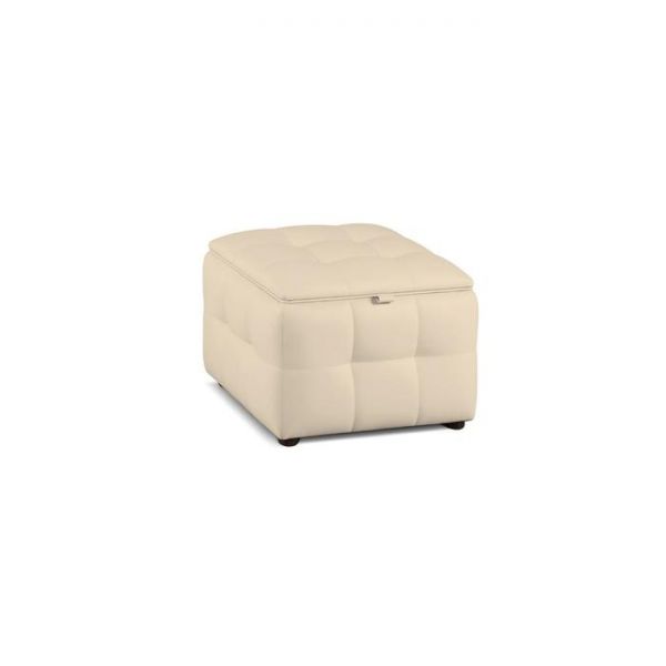 Квадратный пуф «Алеро», 540 ? 540 ? 400 мм, экокожа, цвет взбитые сливки