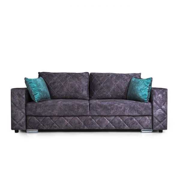 Диван «Мартин», механизм еврокнижка, велюр, цвет lamborghini 06 / подушки lamborghini 08