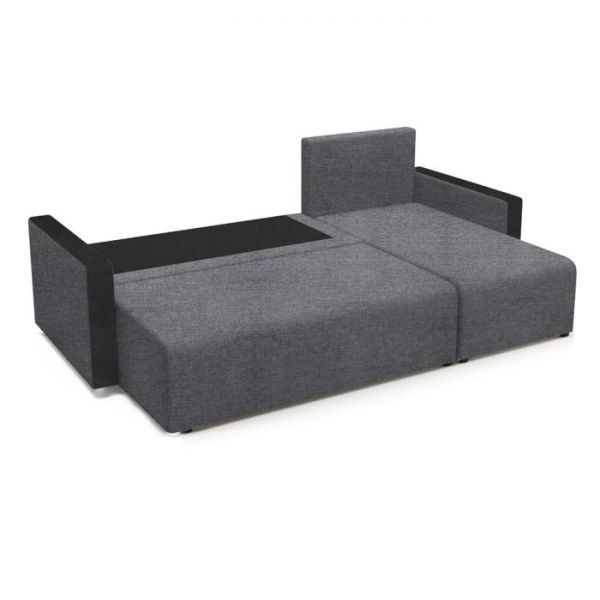 Угловой диван «Алиса 3», рогожка, цвет savana chocolate / savana camel / мarvel dark brown