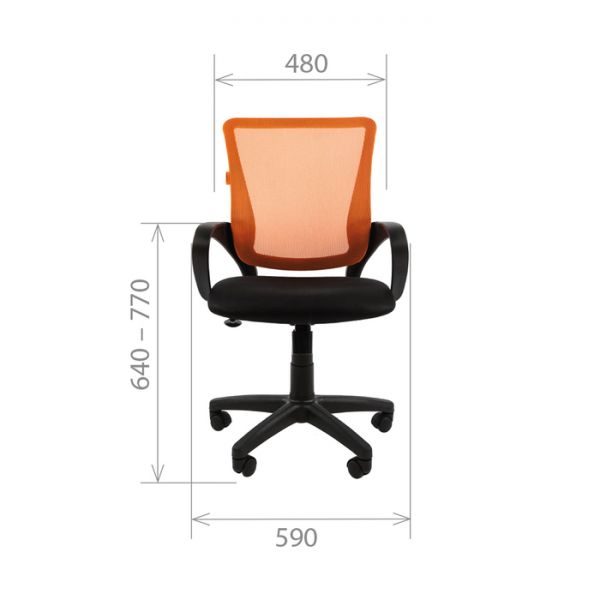 Офисное кресло Chairman 969, TW оранжевый