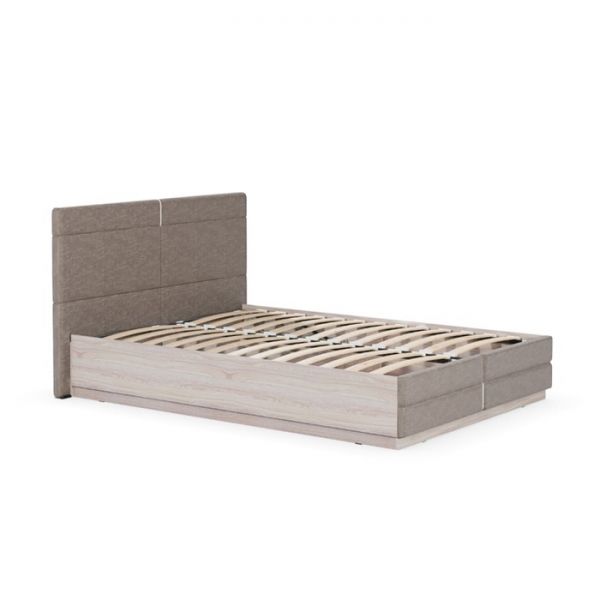 Кровать Элен ортопед с подъем.механизмом, 1400х2000, Анкор светлый/Саванна латте