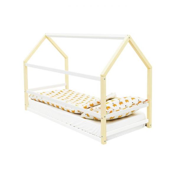 Детская кровать-домик Монтессори Бельмарко Svogen бежево-белый