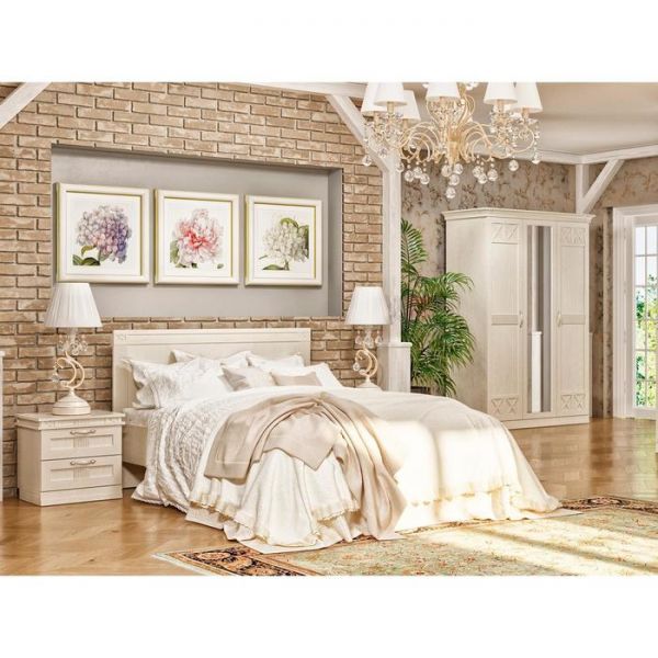 Кровать «Ольга 18», 800 ? 2000 мм, ЛДСП / МДФ, цвет валенсия