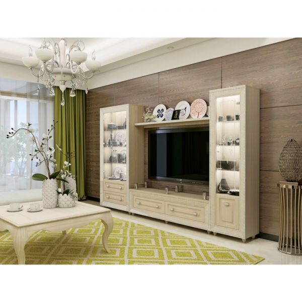 Тумба ТВ «Калипсо 1.1», 1300 ? 362 ? 450 мм, цвет туя светлая