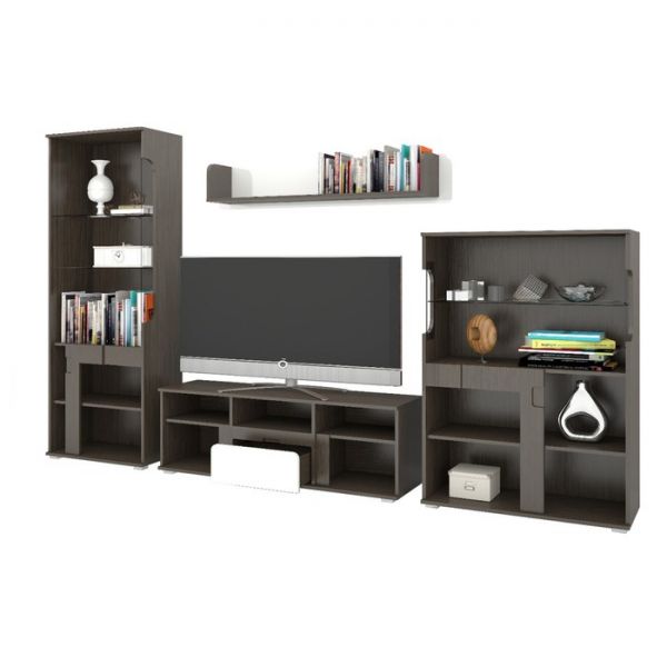 Гостиная «Марсель», цвет венге, белый глянец