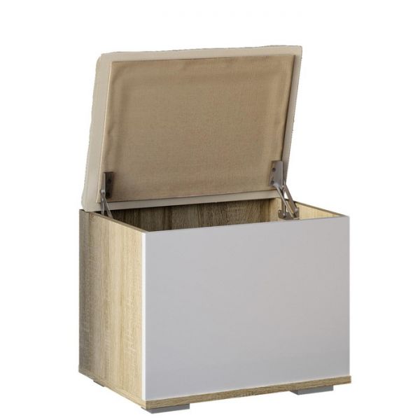 Пуф Белладжио 502х370х435 сонома/белый