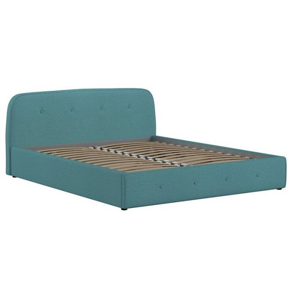 Кровать Илона, 1600х2000, ортопедическое осн+ПМ, Шерлок/Бирюзовый