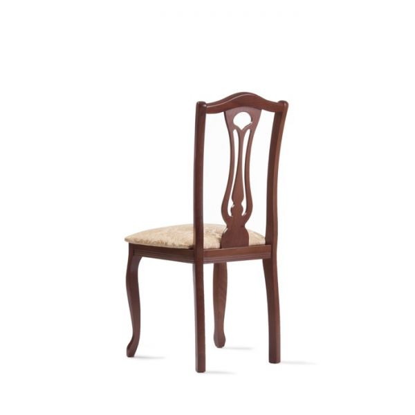 Стул Арфа, бук, цвет покраски  черешня,  ткань Andris(вензель) 160 беж