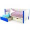 Детская кровать-тахта мягкая Svogen сине-белый