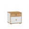 Тумба прикроватная Вуди 13.287, 450х431х427, Белый/Дуб золотой