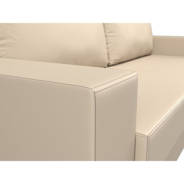 Прямой диван «Исланд», экокожа, цвет бежевый