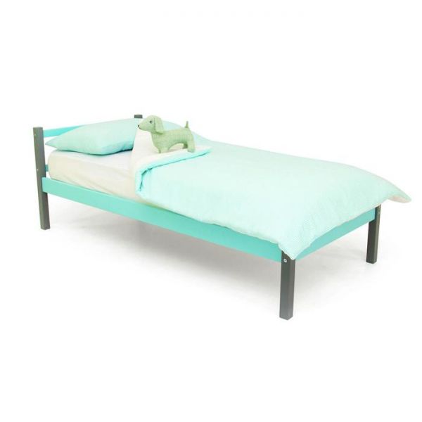 Детская кровать "Svogen classic графит-мятный"