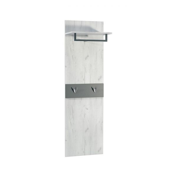 Вешалка Юнона, 550х316х1840, Дуб белый крафт/Серый шифер