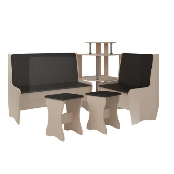 Кухонный уголок Трапэзи ТЕССЕРА без стола 1582х1182х990 PUNTO-коричневый /Дуб Девонширский